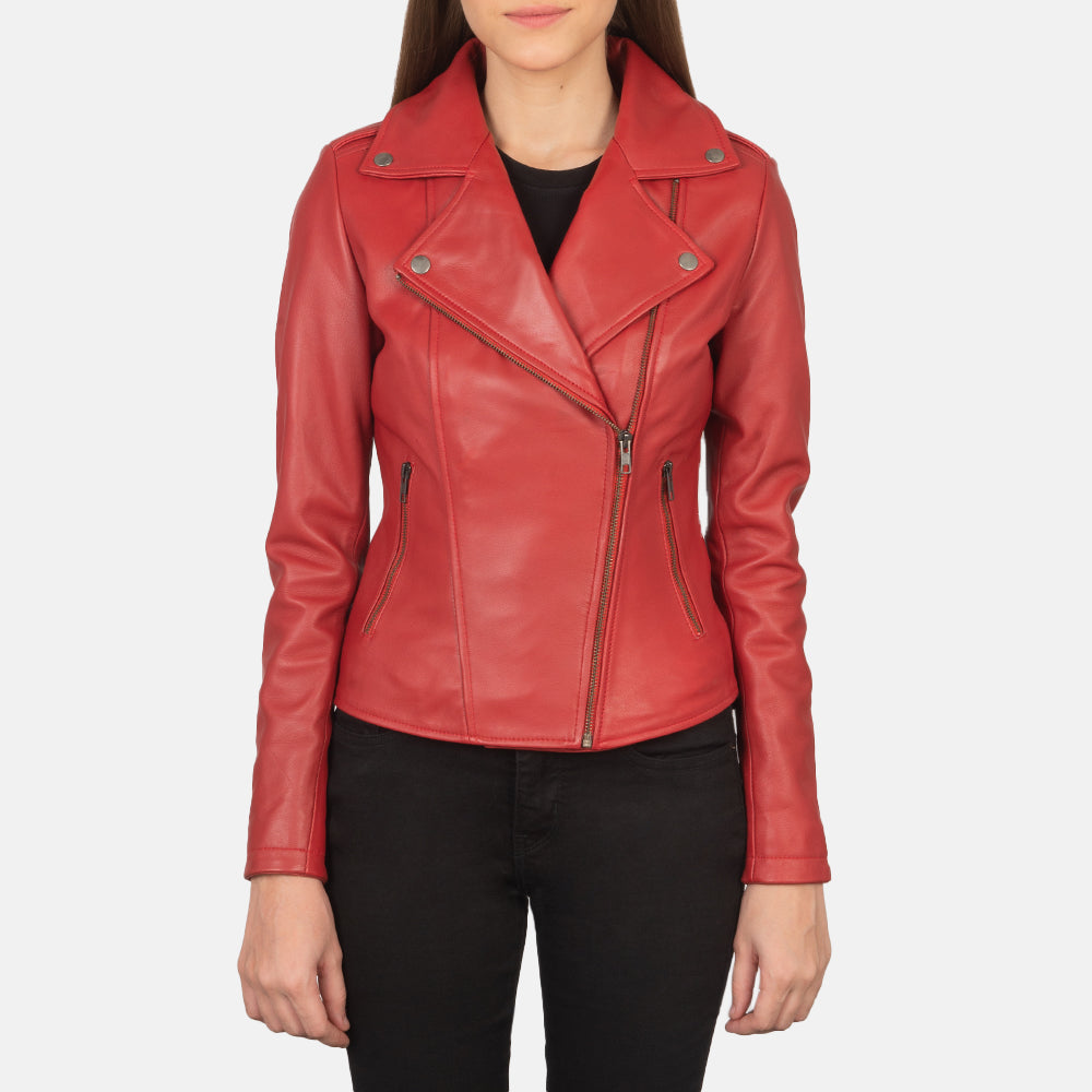 Red Leather Jackets For Women Buy Women s Red Leather Jackets in Ireland The Jacket Maker