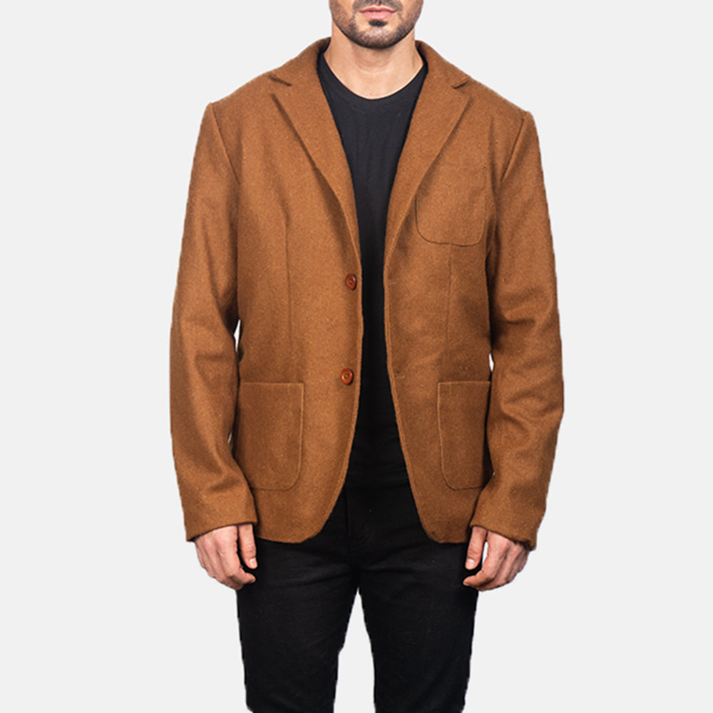 Wool blazer jacket mens clearance