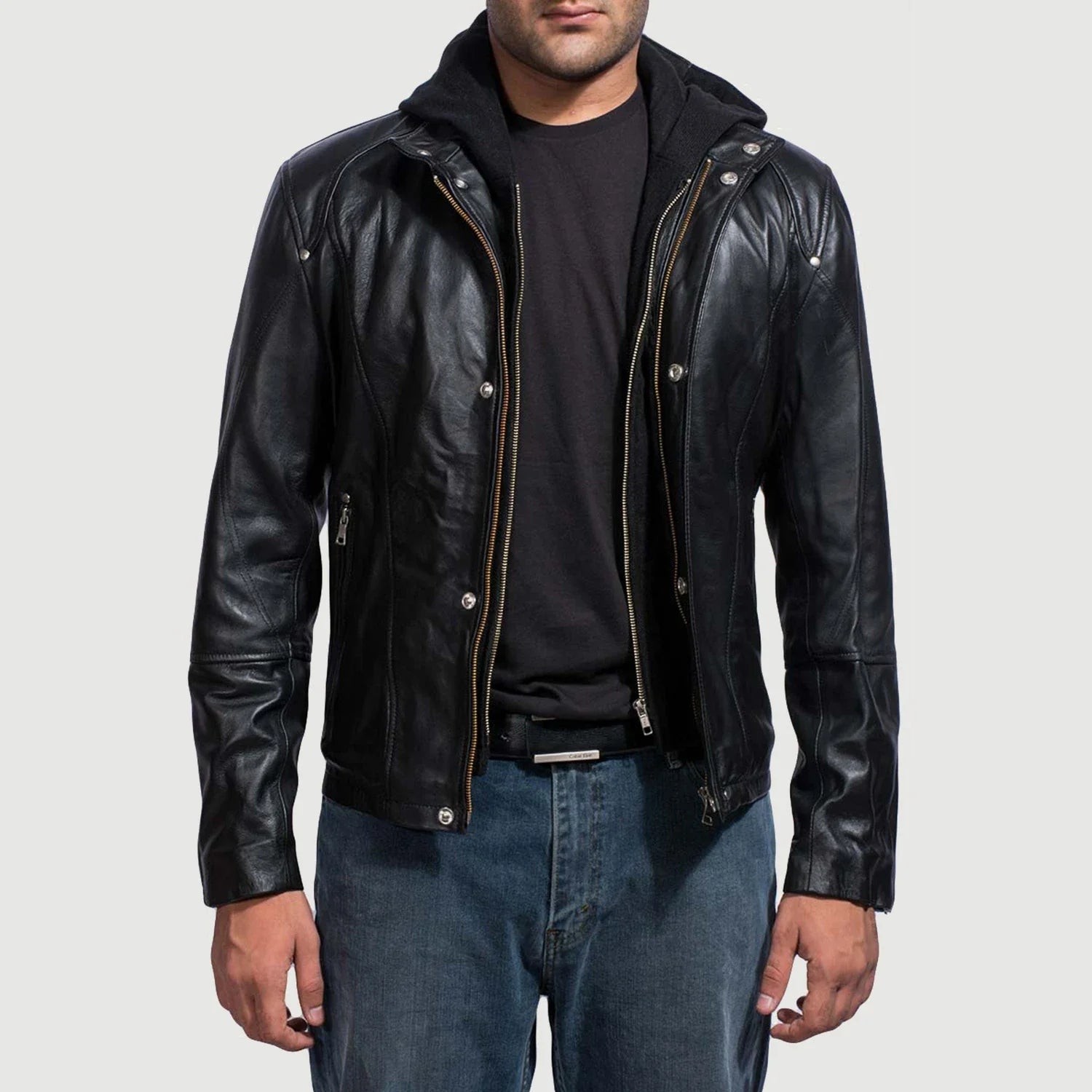 Men s Hooded Leather Jackets Buy Hooded Leather Jackets For Men in Ireland. The Jacket Maker