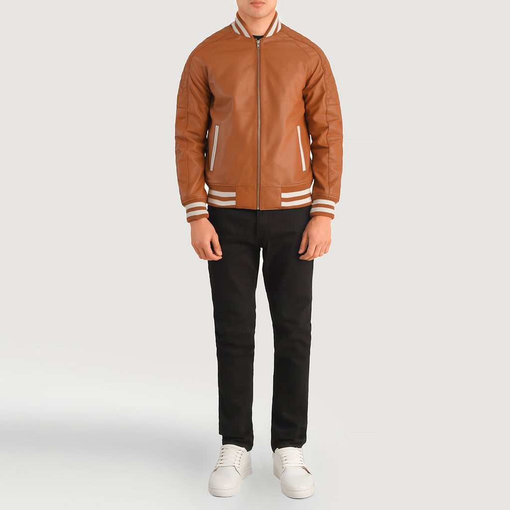 Men's leather varsity jackets 2025