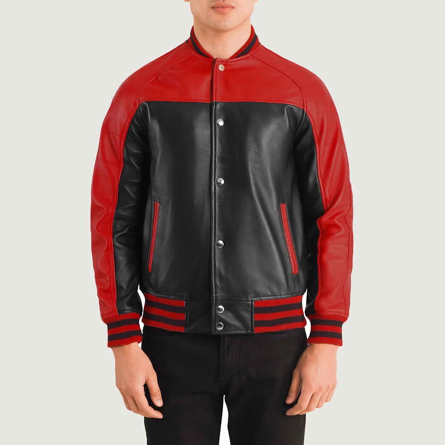 Red Bomber Jackets For Men Buy Men s Red Bomber Jackets in Ireland The Jacket Maker