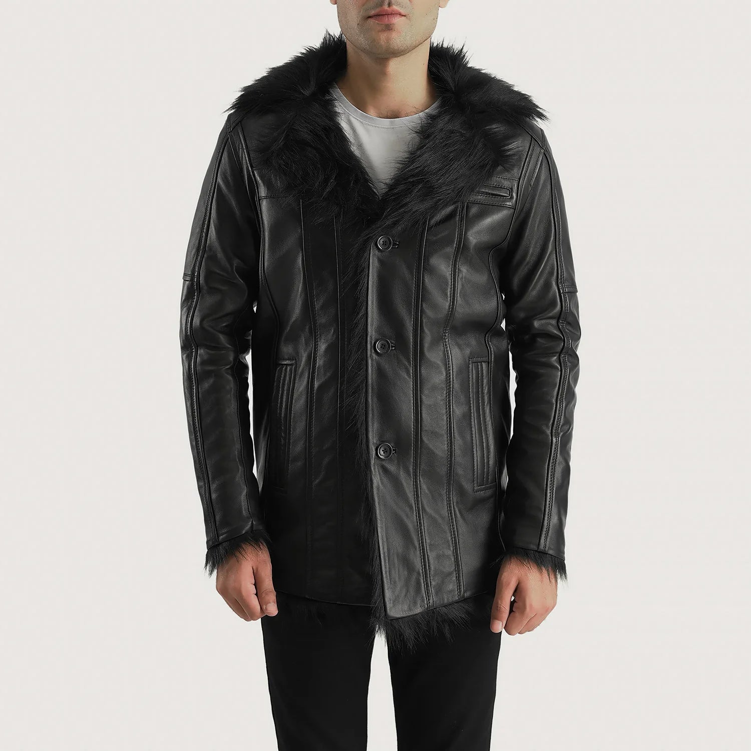 Coats with fur inside mens new arrivals
