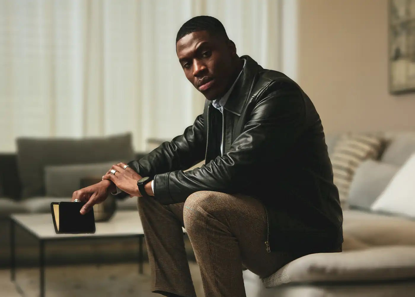 Mens leather jacket shops near me best sale