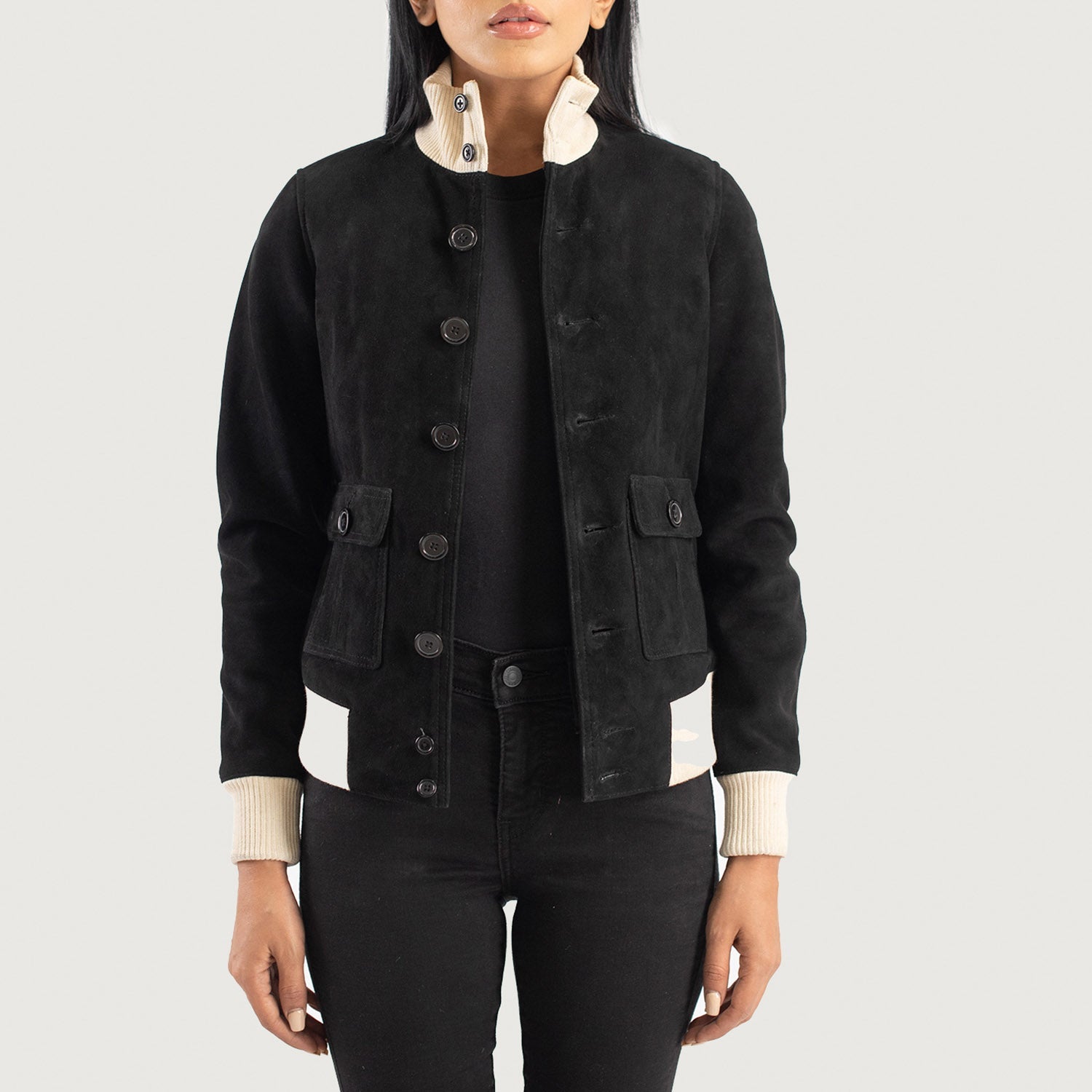 Black Suede Jackets For Women Buy Women s Black Suede Jackets in Ireland The Jacket Maker