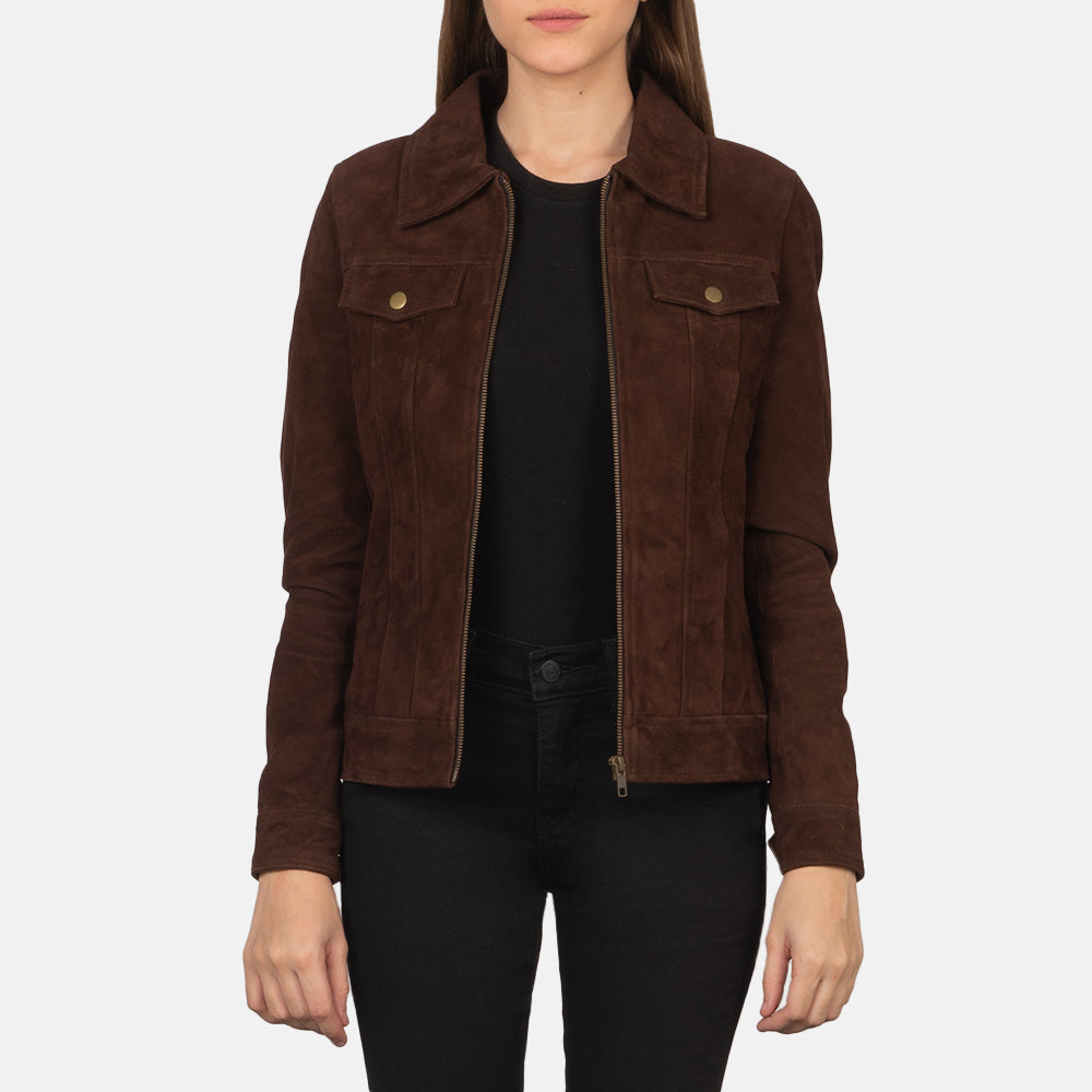 Women s Brown Suede Jackets Buy Brown Suede Jackets For Women in Ireland The Jacket Maker