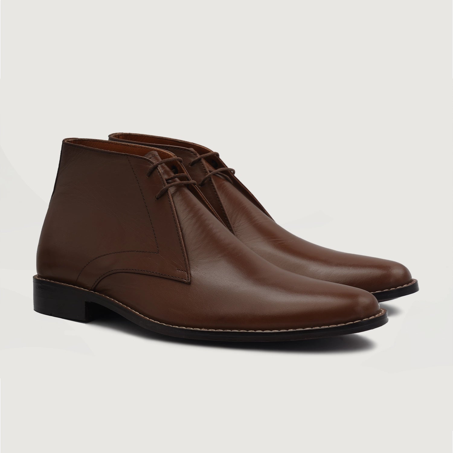 Men s Corry Chukka Brown Leather Boots The Jacket Maker