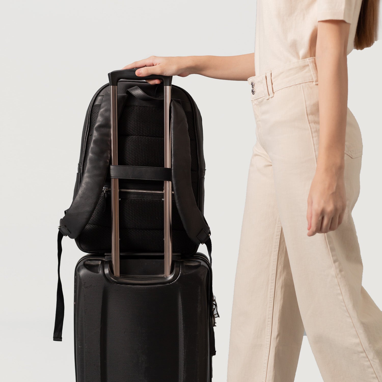 The Philos Black Leather Backpack For Men Women The Jacket Maker