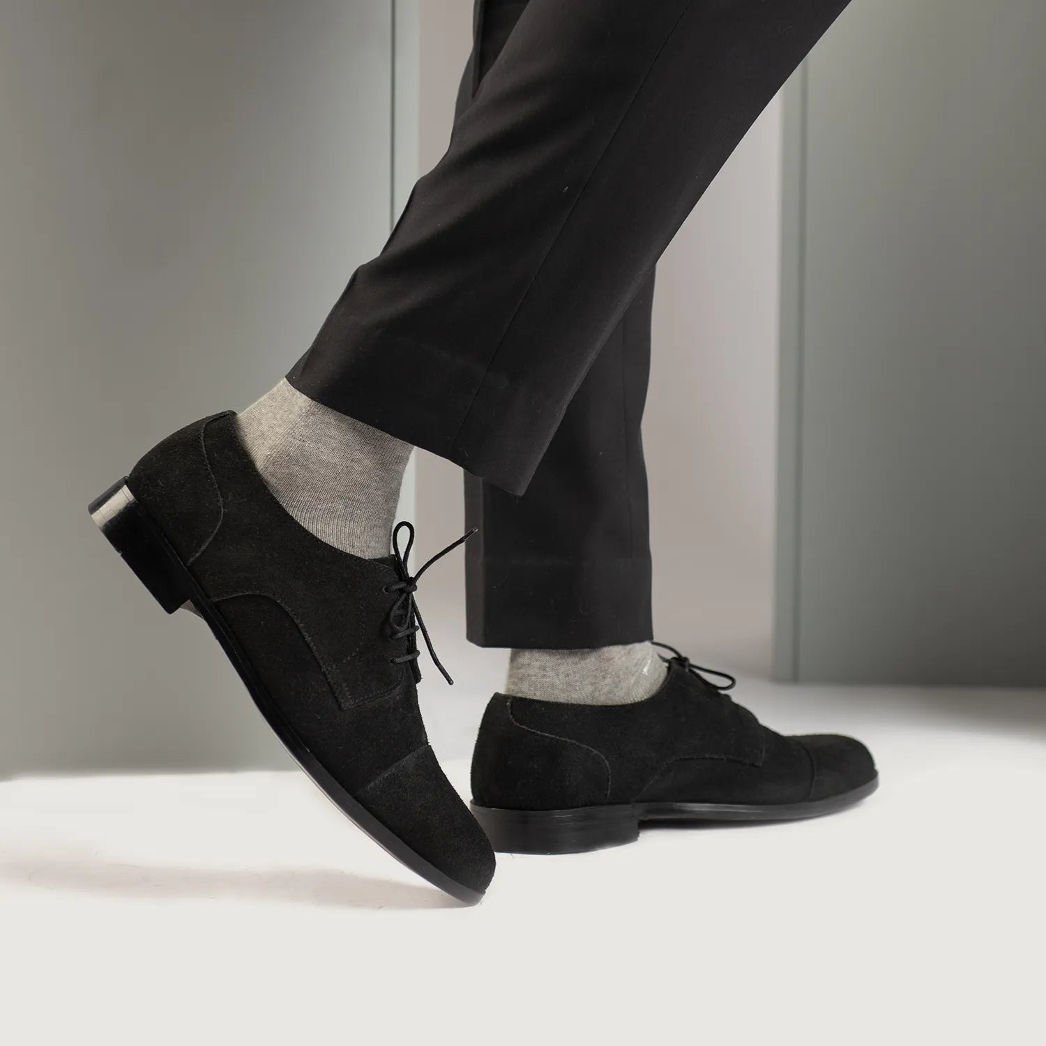 Mens black suede brogues uk deals