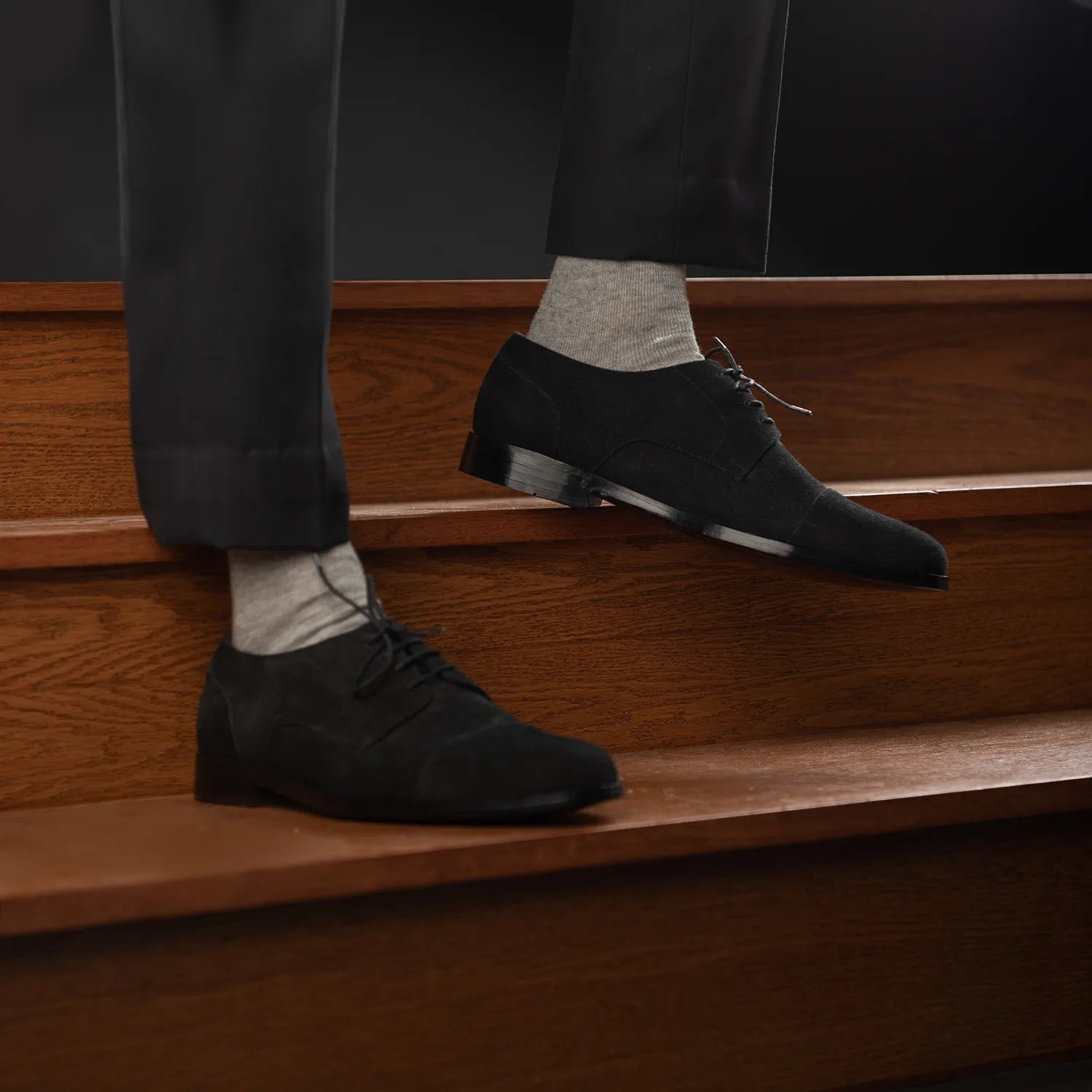 Mens black suede derby shoes shop