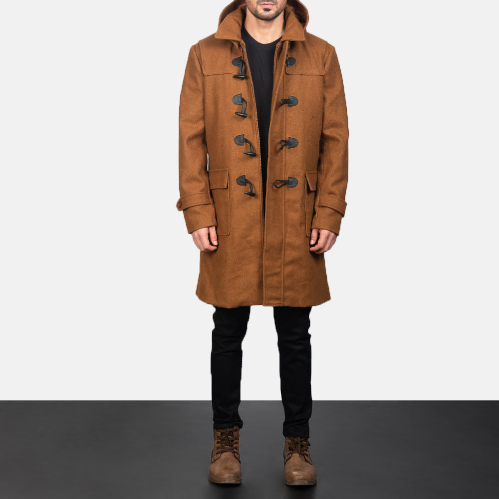 Wool lined coat mens discount