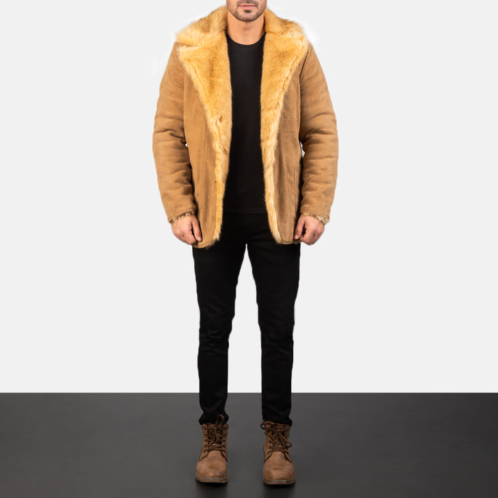Mens suede fur jacket clearance