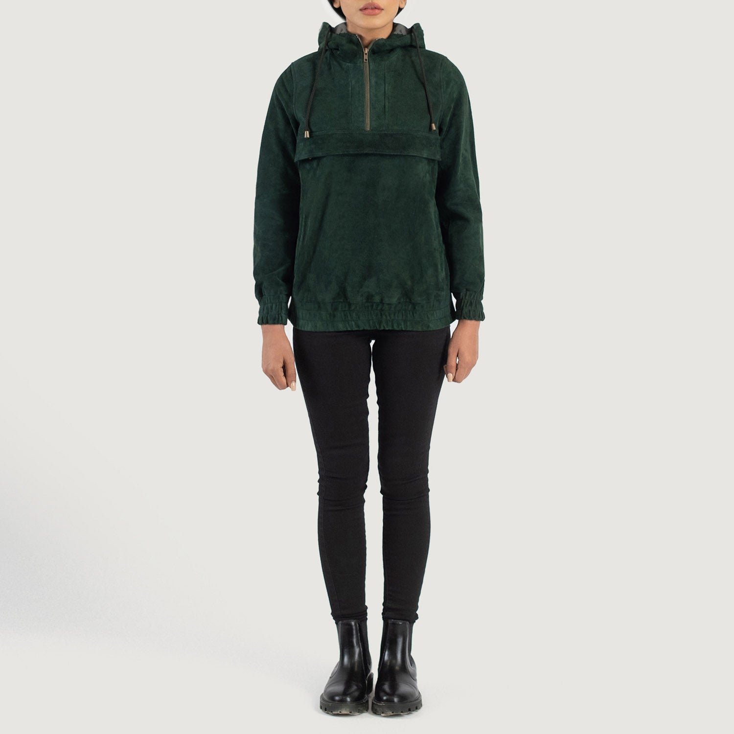 Green pullover jacket outlet